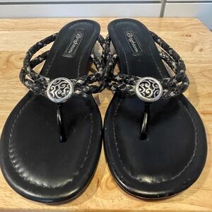 Brighton Black and Silver Sandals